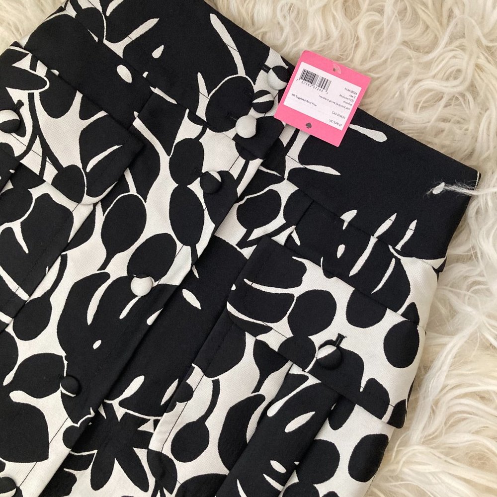 Kate Spade Monstera Grove Jacquard Skirt - Picture 6 of 12